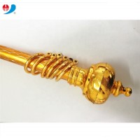 Cheap price for 24mm gold aluminum curtain rod/ curtain pole aluminum for window decoration