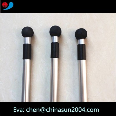 2sections aluminum telescopic tent pole with EVA ball