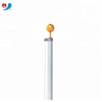 16FT 20 FT 25 FT aluminum telescopic flag pole kit/ 5 sections dia 50mm aluminum flag pole with golden ball top/giant flag pole